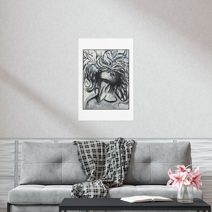 Light Strokes - Premium Matte Vertical Poster - Loose Yourself in the Feeling