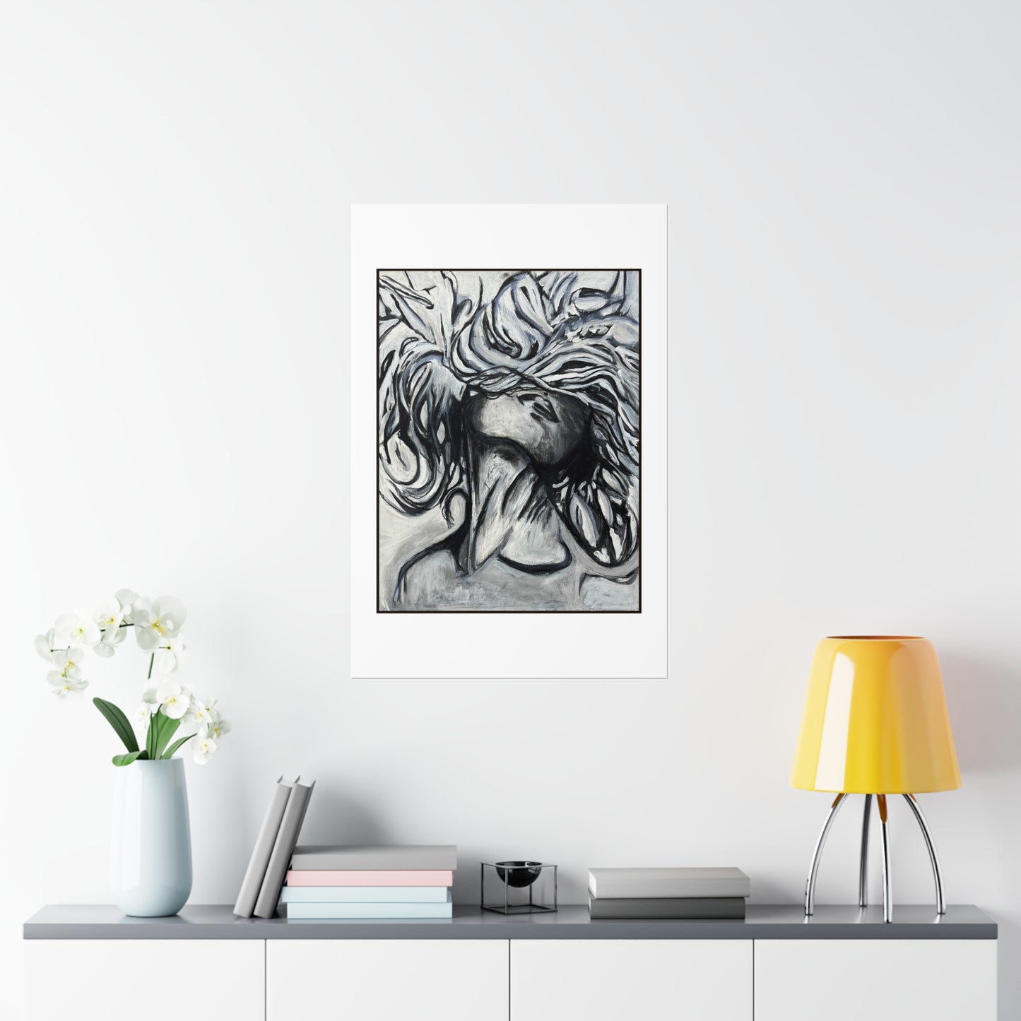 Light Strokes - Premium Matte Vertical Poster - Loose Yourself in the Feeling