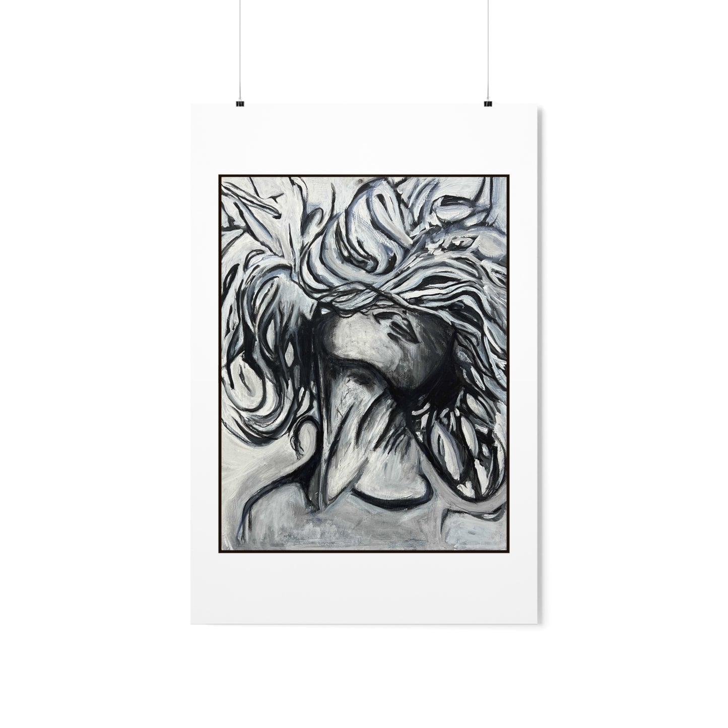 Light Strokes - Premium Matte Vertical Poster - Loose Yourself in the Feeling